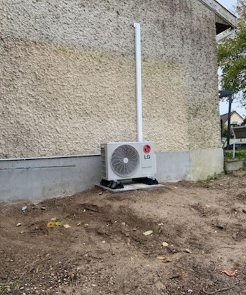 Groupe extérieur LG Energy posé à Châlons-en-Champagne